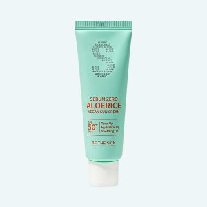 BE THE SKIN Sebum Zero Aloerice Vegan Sun Cream SPF 50+ PA++++ 50ml
